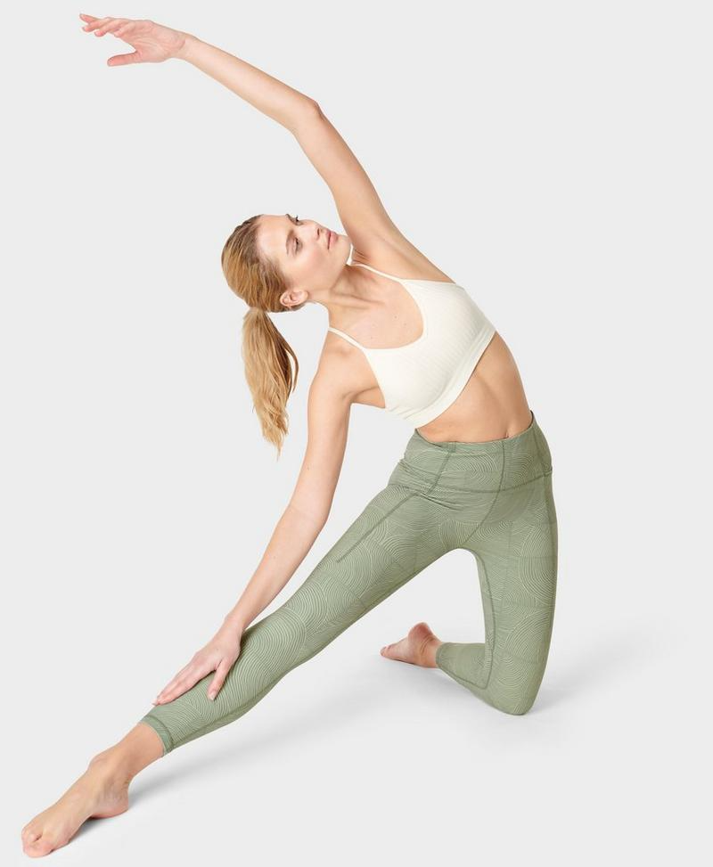 Collection of balance yoga asanas — Vrikshasana, Garudasana, Bakasana, Vasisthasana, and more